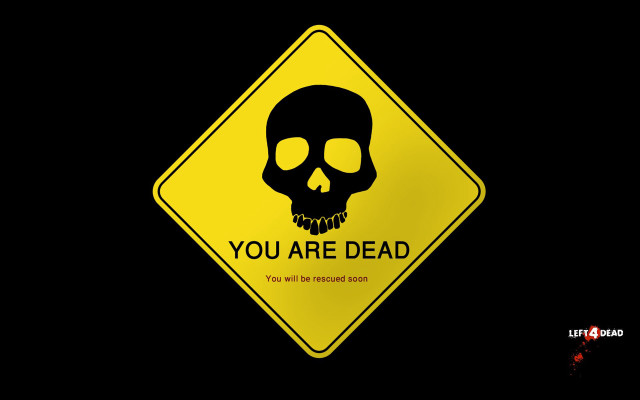 Yellow sign skull you are free wallpaper - medium preview image