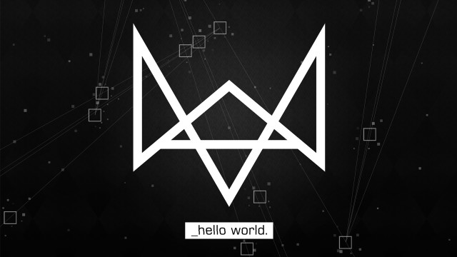 Black white photo geometric logo free wallpaper - medium preview image