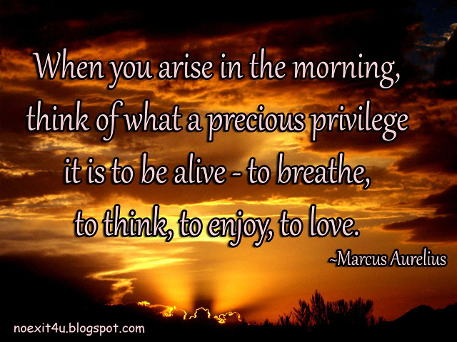 Sunset quote marcus aurelius inspiration free wallpaper - medium preview image