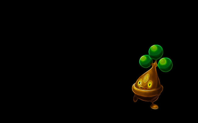 Green smiley object black background free wallpaper - medium preview image