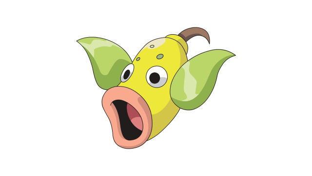 Cartoon banana surprised expression long free wallpaper - medium preview image