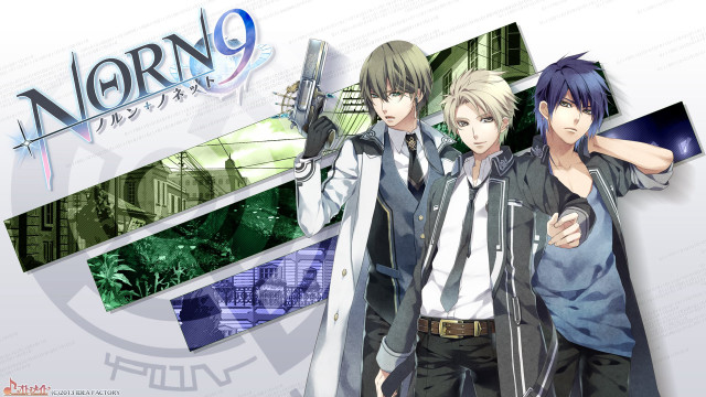 Anime characters guns cityscape alorin free wallpaper - medium preview image