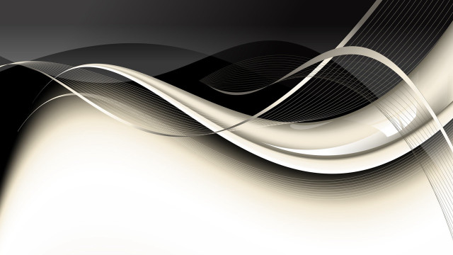 Black white abstract wavy stripe #2 free wallpaper - medium preview image