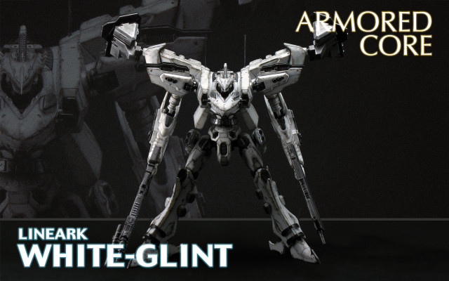 White black robot arms outstretched free wallpaper - medium preview image