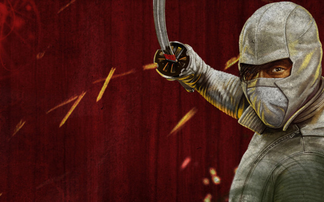 Man white suit sword red #3 free wallpaper - medium preview image