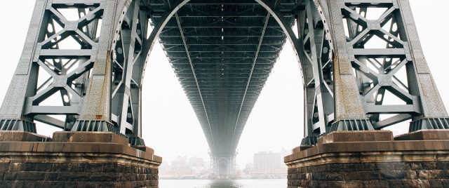 Bridge man boat water city free wallpaper - medium preview image