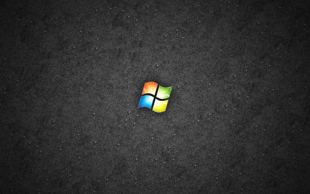 Windows logo black background white free wallpaper - medium preview image
