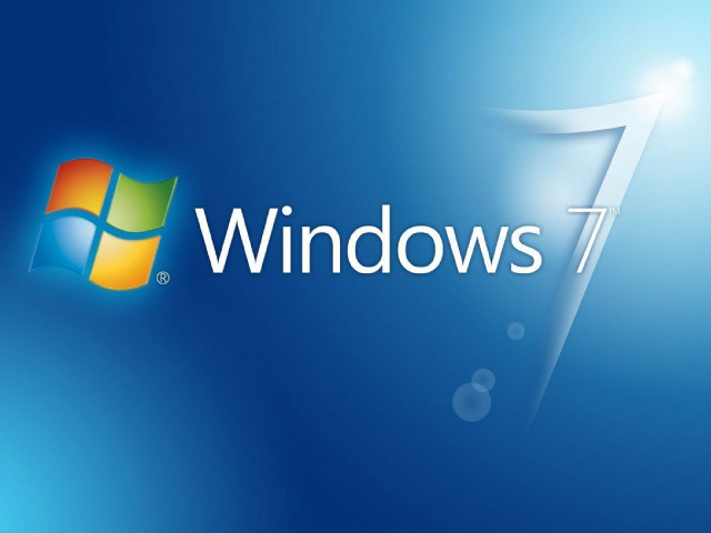 Blue windows7 logo computer screenshot free wallpaper - medium preview image