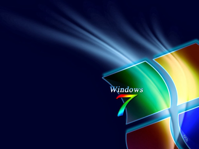 Blue green logo windows7 rainbow free wallpaper - medium preview image