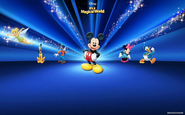 Mickey mouse wallpaper characters blue #2 free wallpaper - medium preview image