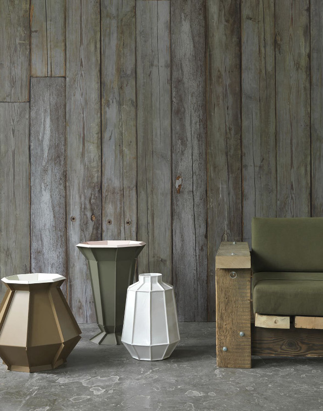 Couch vases concrete wooden barque free wallpaper - medium preview image