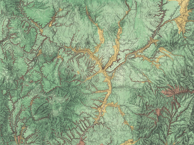 Us mountains rivers map forest free wallpaper - medium preview image