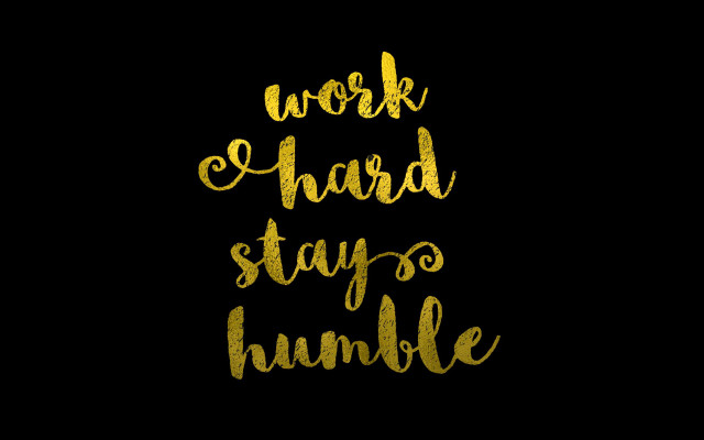 Work hard stay humble black free wallpaper - medium preview image