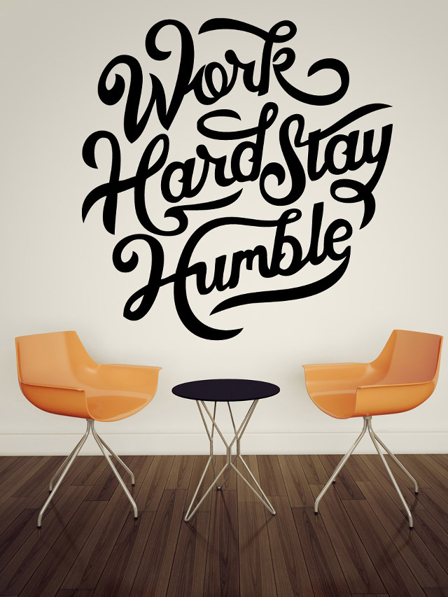Work hard stay humble chairs free wallpaper - medium preview image