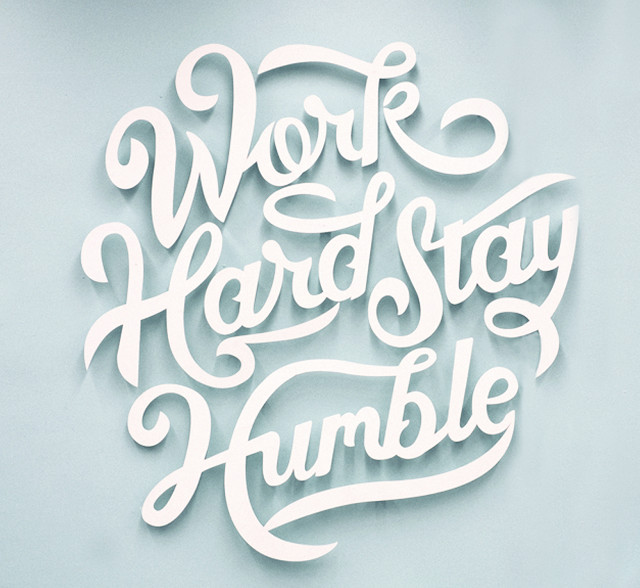 Work hard stay humble blue free wallpaper - medium preview image