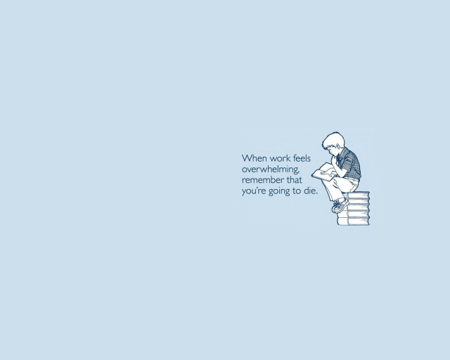 Person sitting stack books quote free wallpaper - medium preview image