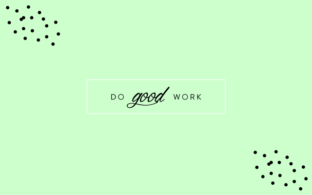 Green background dots quote do free wallpaper - medium preview image
