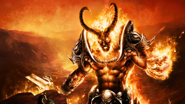 Demonic demon horns huge body free wallpaper - medium preview image