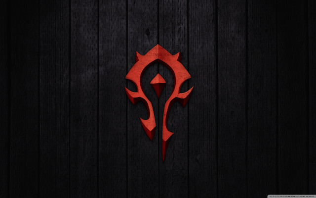 Red logo wooden wall dark free wallpaper - medium preview image