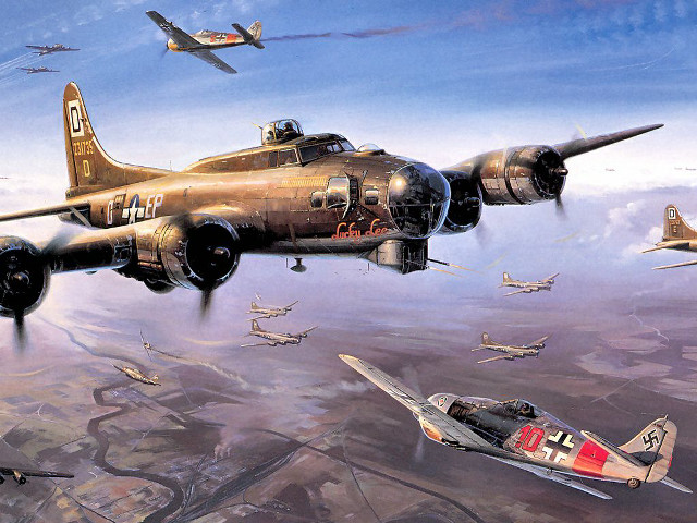 Planes flying sky painting background free wallpaper - medium preview image