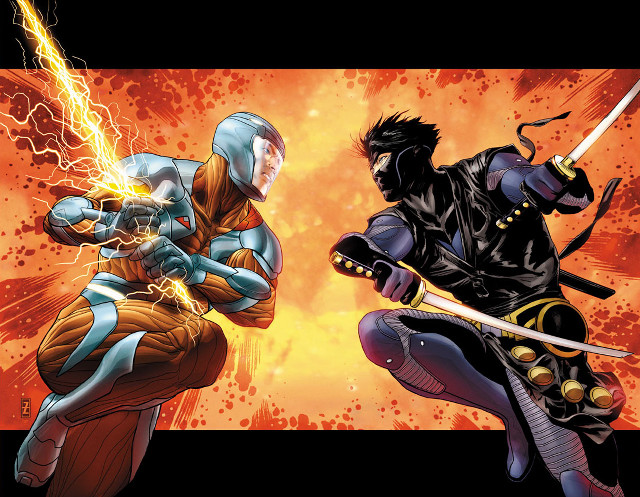 Fire sword duel crossover comic free wallpaper - medium preview image