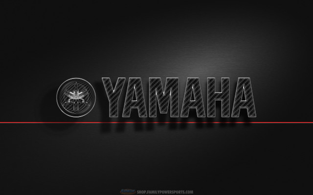 Yamaha 3d letters red stripe free wallpaper - medium preview image
