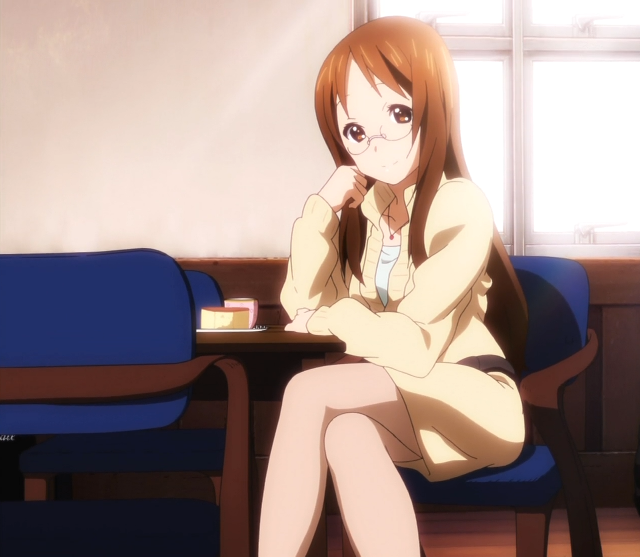 Woman sitting table food window free wallpaper - medium preview image