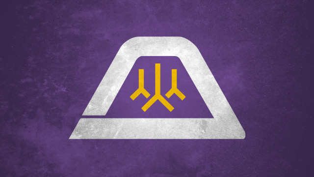 Purple yellow triangle arrows moon free wallpaper - medium preview image