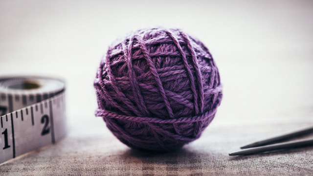 Yarn needle measuringtape purple arts free wallpaper - medium preview image