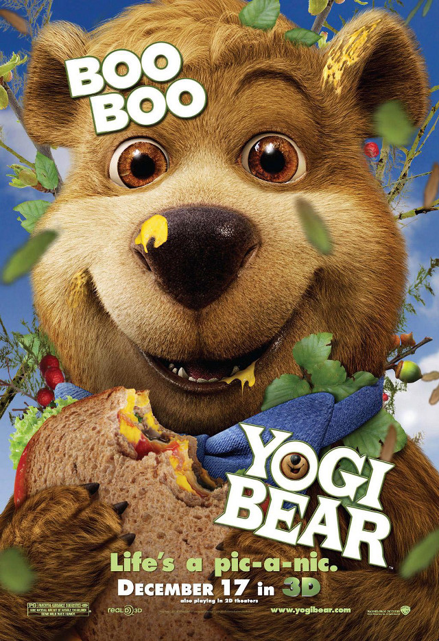 Yogi bear poster bear eating free wallpaper - medium preview image
