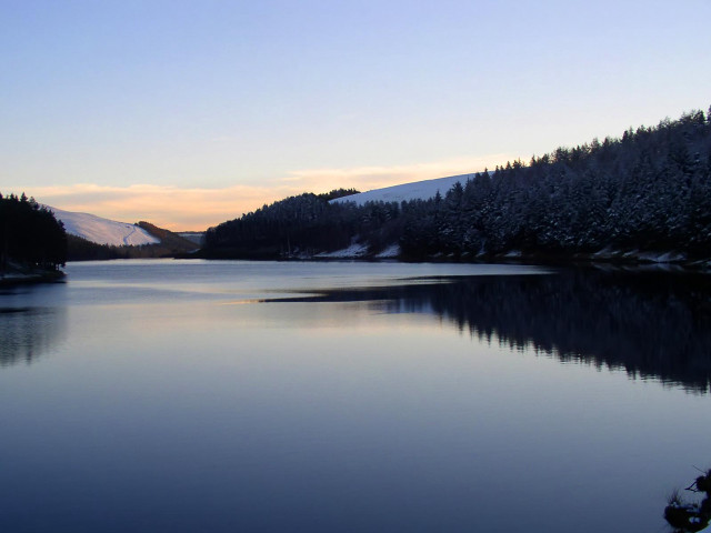 Lake trees mountains sky clouds #3 free wallpaper - medium preview image