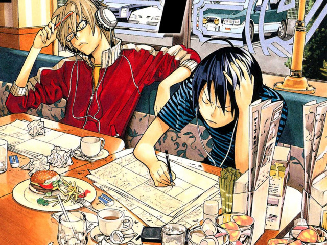 Couple people sitting table laptop free wallpaper - medium preview image