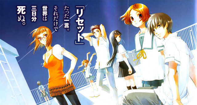 Anime girls bridge back view free wallpaper - medium preview image
