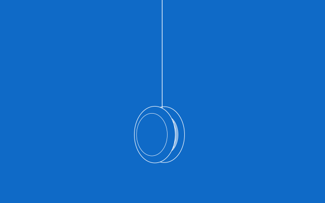 Hanging object blue background line free wallpaper - medium preview image