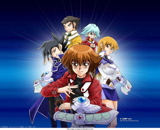 Anime characters group blue background #6 free wallpaper - medium preview image