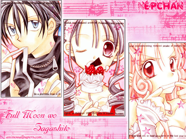 Anime couple pink hair black free wallpaper - medium preview image