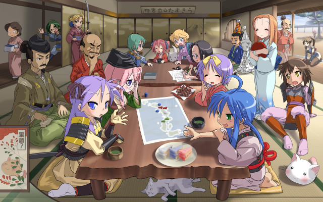 Group people table board game free wallpaper - medium preview image