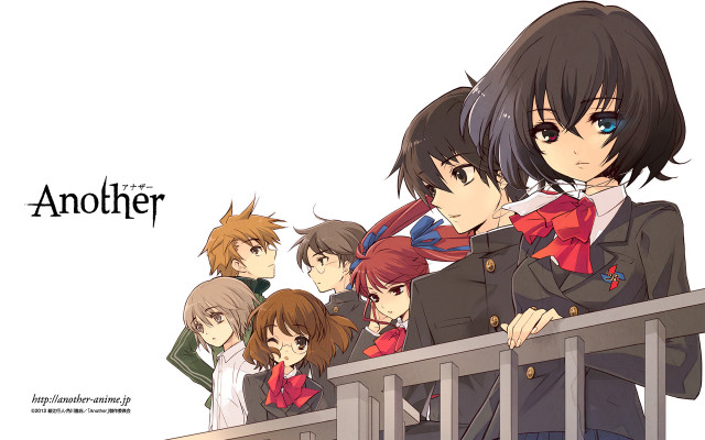 Anime characters balcony group another free wallpaper - medium preview image