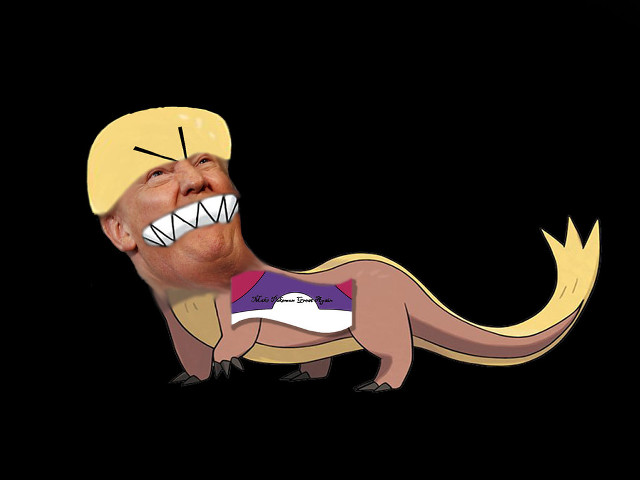 Cartoon character large teeth dinosaur free wallpaper - medium preview image