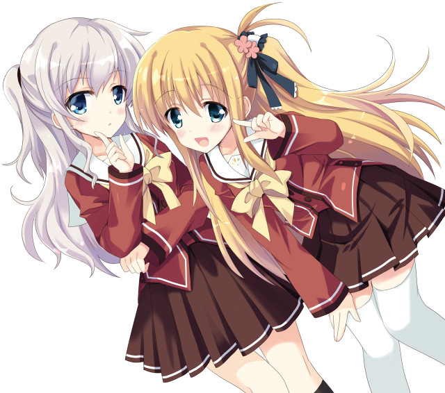 Anime girls blonde hair blue #8 free wallpaper - medium preview image