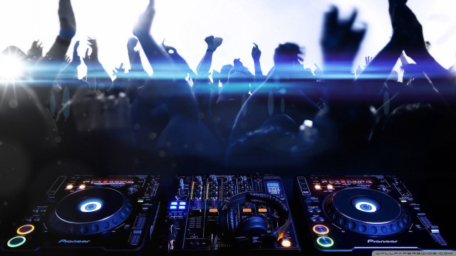 Dj mixing concert hands up free wallpaper - medium preview image