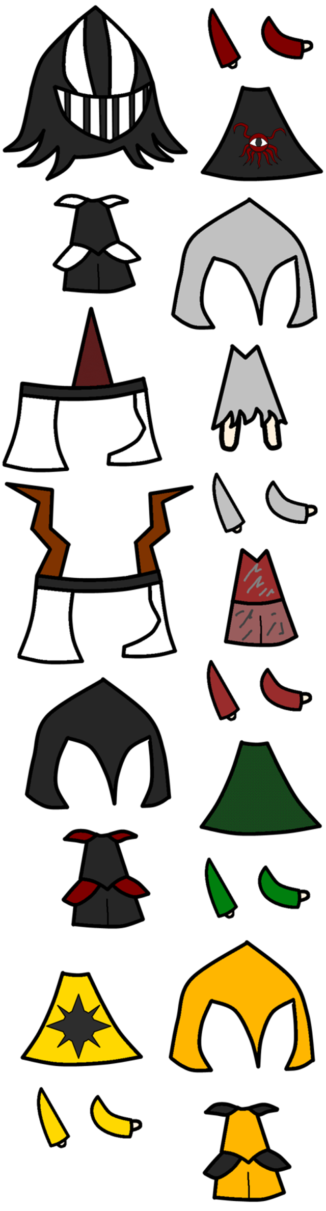 Colored hats black background white free wallpaper - medium preview image