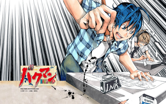 Boy sitting desk book pencil free wallpaper - medium preview image