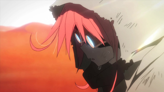 Pink hair blue eyes sunset free wallpaper - medium preview image