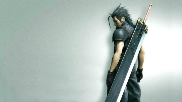 Man sword leaning wall head free wallpaper - medium preview image