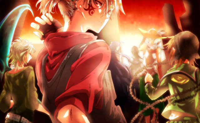 Anime characters dark room red #2 free wallpaper - medium preview image