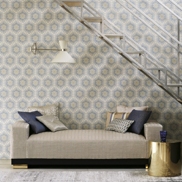 Couch under stairs table lamp free wallpaper - medium preview image