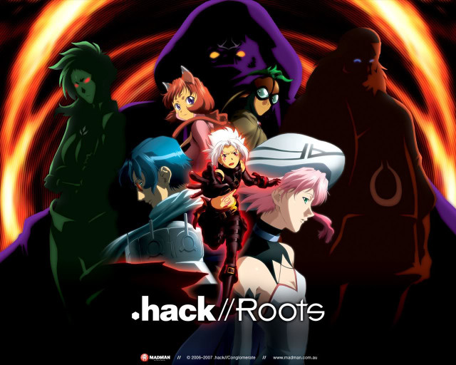 Anime characters hack roote poster free wallpaper - medium preview image
