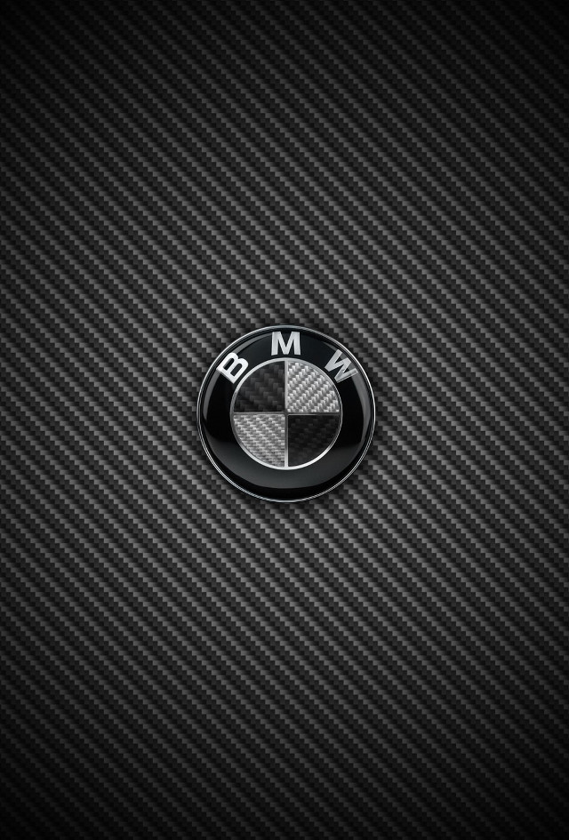 Bmw emblem black background white free wallpaper - medium preview image