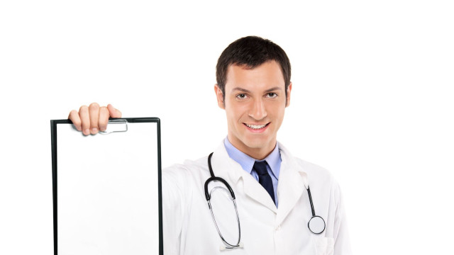 Man white coat clipboard stethoscope free wallpaper - medium preview image